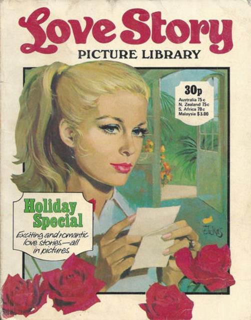 Love Story Picture Library Holiday Special 1977 comic cover