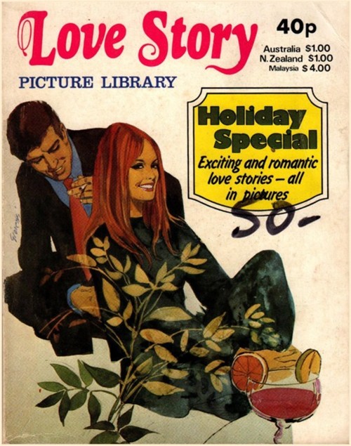 Love Story Picture Library Holiday Special 1980 comic cover