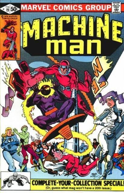Machine Man #19 comic cover