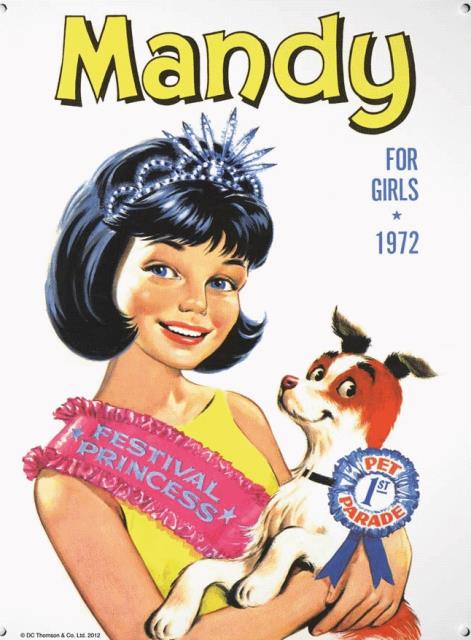 Mandy For Girls Annual 1972 comic cover