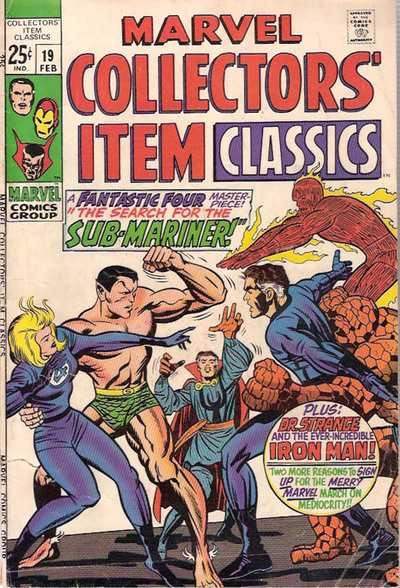 Marvel Collectors Item Classics #19 comic cover