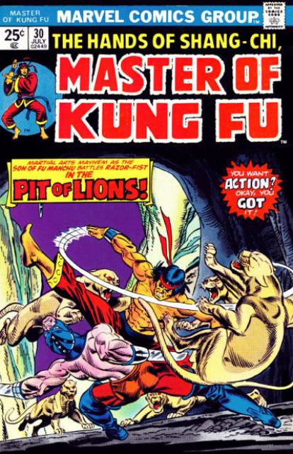 Master of Kung Fu #30 comic cover