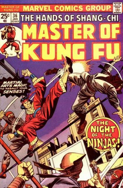 Master of Kung Fu #36 comic cover