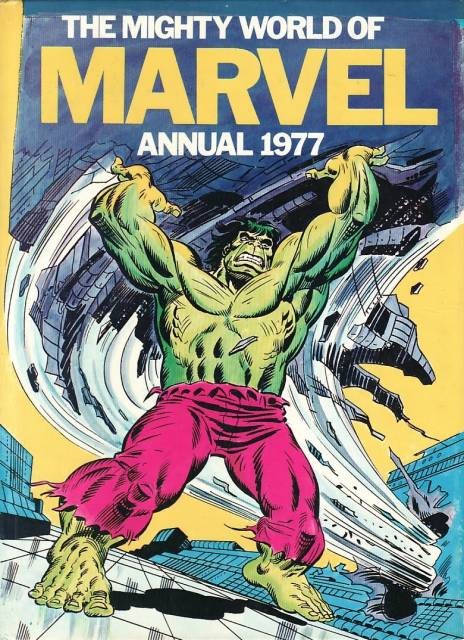 Mighty World of Marvel Annual 1977 comic cover