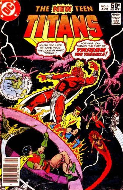 New Teen Titans #6 comic cover