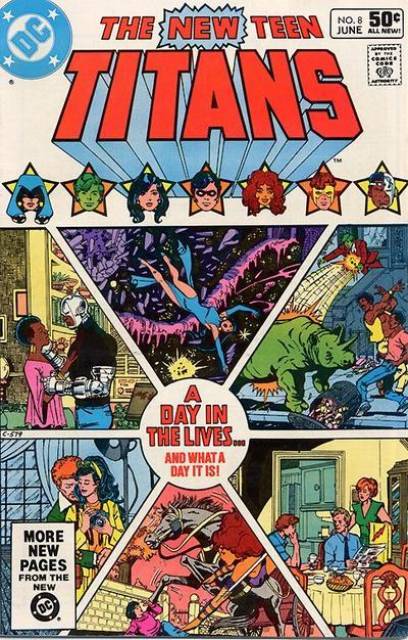 New Teen Titans #8 comic cover