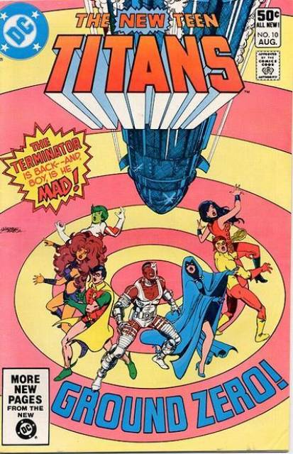 New Teen Titans #10 comic cover