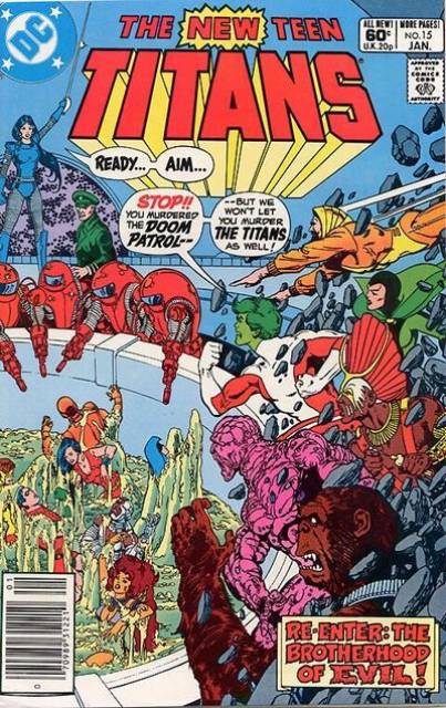 New Teen Titans #15 comic cover