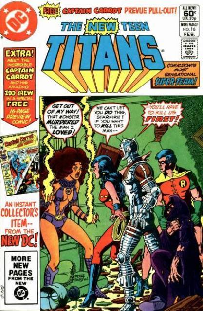 New Teen Titans #16 comic cover