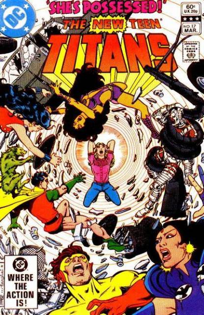 New Teen Titans #17 comic cover