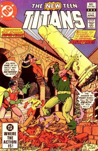 New Teen Titans #18 comic cover