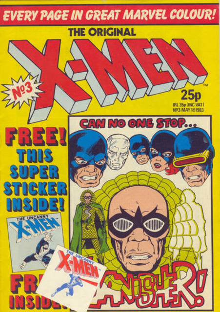 Original X-MEN #3 comic cover