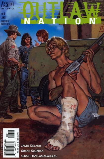 Outlaw Nation #8 comic cover