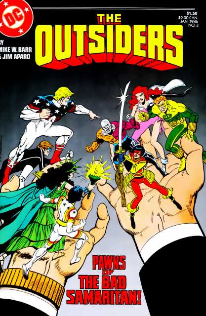 Outsiders Vol 1 #3 comic cover