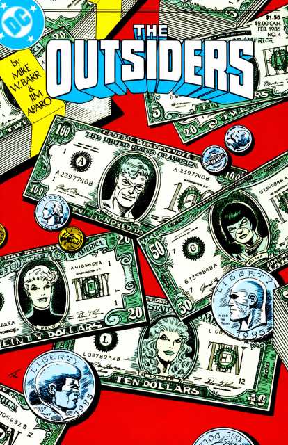 Outsiders Vol 1 #4 comic cover