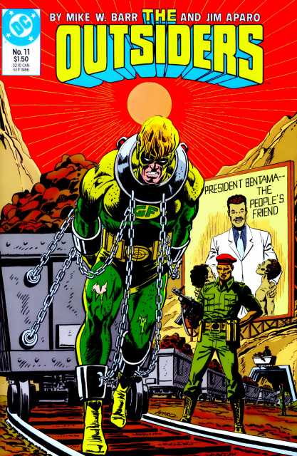 Outsiders Vol 1 #11 comic cover