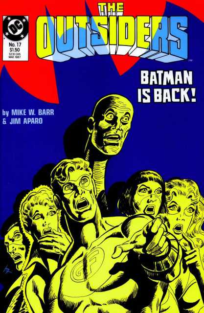 Outsiders Vol 1 #17 comic cover