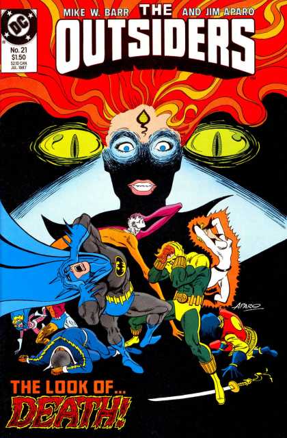 Outsiders Vol 1 #21 comic cover