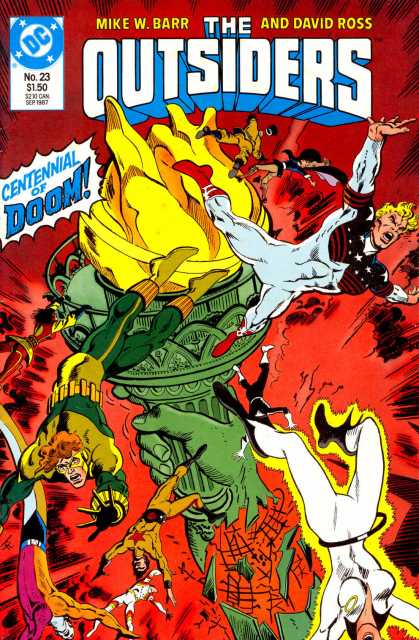 Outsiders Vol 1 #23 comic cover