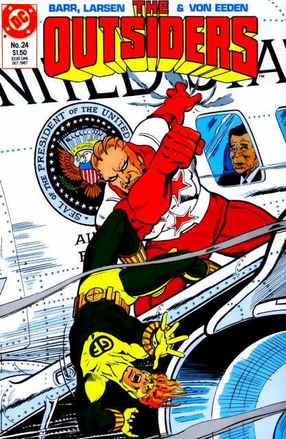 Outsiders Vol 1 #24 comic cover