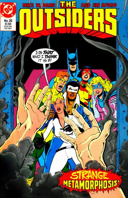 Outsiders Vol 1 #25 comic cover
