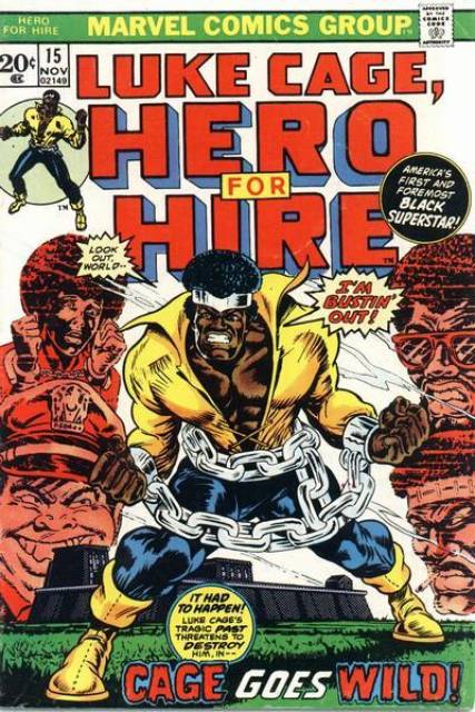 Luke Cage Hero for Hire #15 comic cover