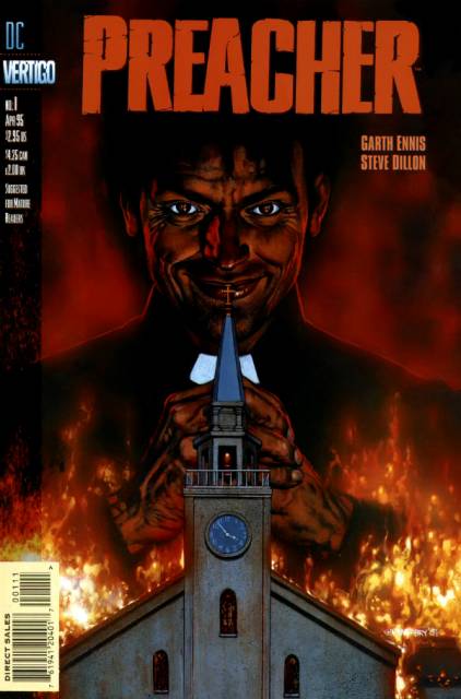 Preacher #1 comic cover