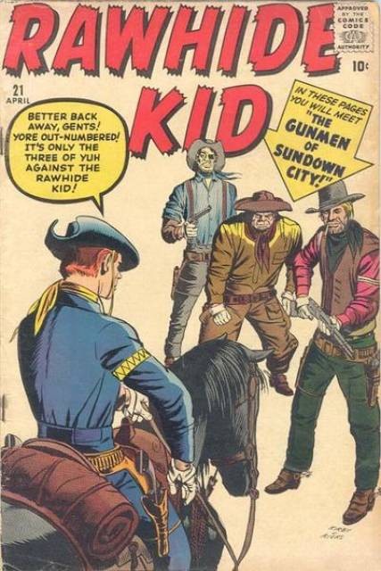 Rawhide Kid #21 comic cover
