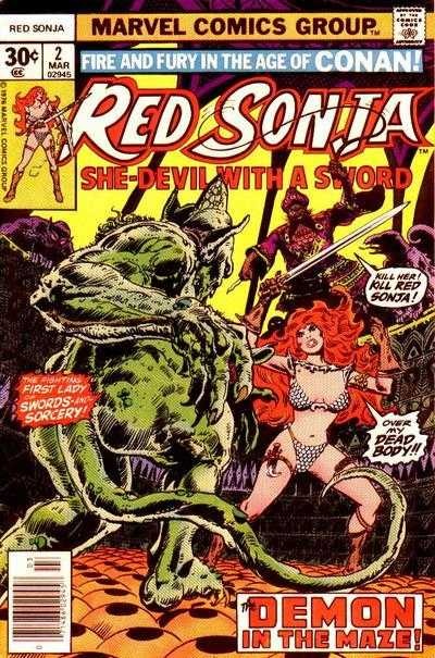 Red Sonja #2 comic cover
