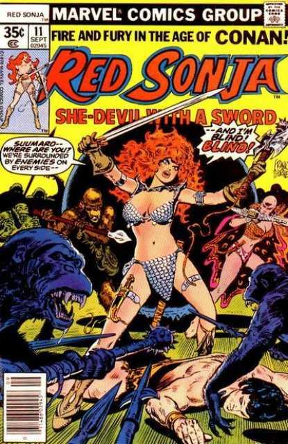 Red Sonja #11 comic cover
