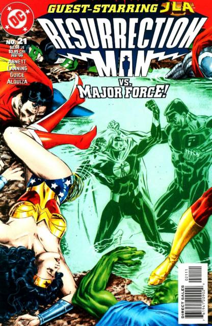 Resurrection Man #21 comic cover