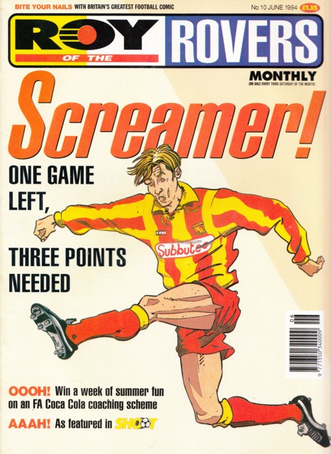 Roy of the Rovers Monthly #10 comic cover