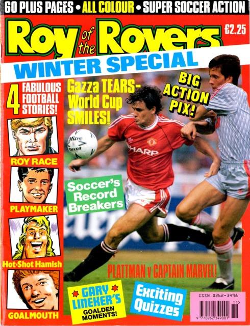 Roy of the Rovers Holiday Special 1990 comic cover