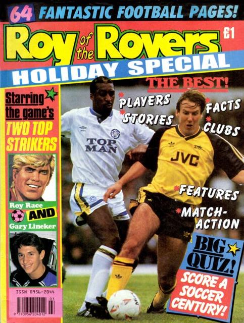 Roy of the Rovers Holiday Special 1991 comic cover