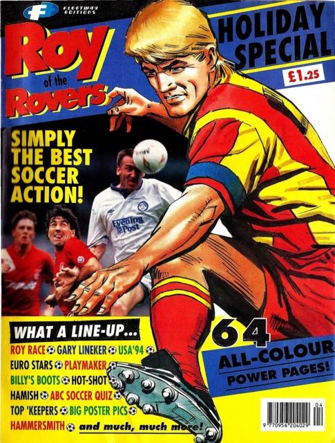 Roy of the Rovers Holiday Special 1992 comic cover