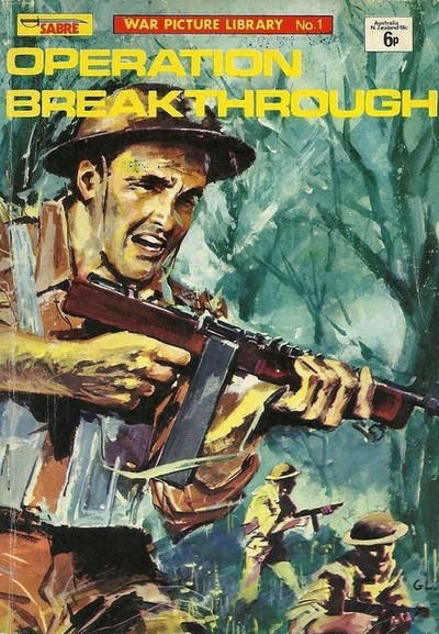 Sabre War Picture Library #1 comic cover