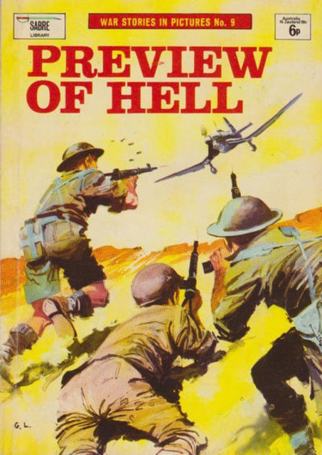 Sabre War Picture Library #9 comic cover