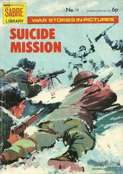 Sabre War Picture Library #19 comic cover