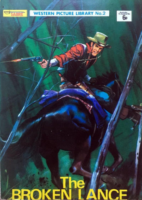 Sabre Western Picture Library #2 comic cover