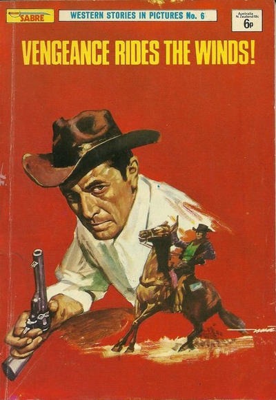 Sabre Western Picture Library #6 comic cover