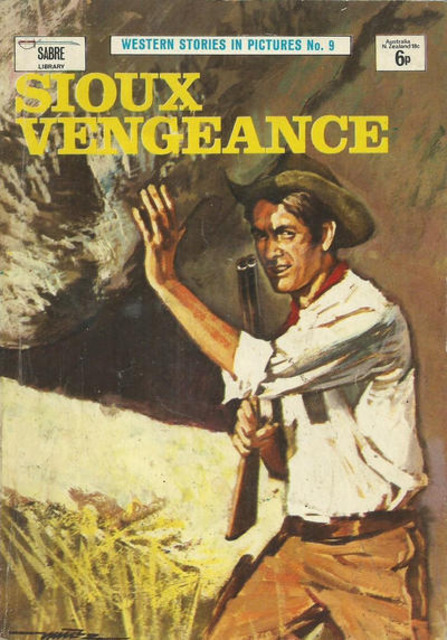 Sabre Western Picture Library #9 comic cover