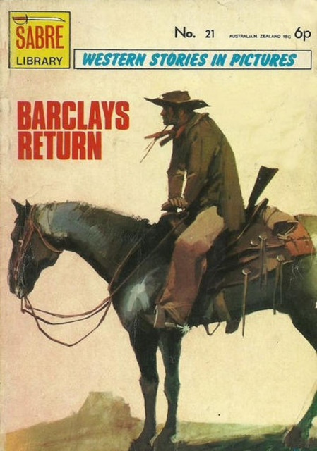 Sabre Western Picture Library #21 comic cover