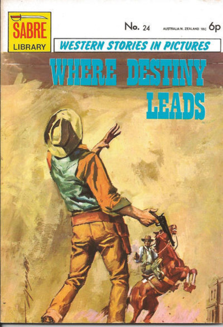 Sabre Western Picture Library #24 comic cover