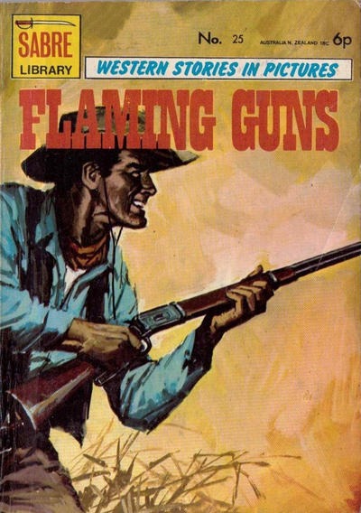 Sabre Western Picture Library #25 comic cover
