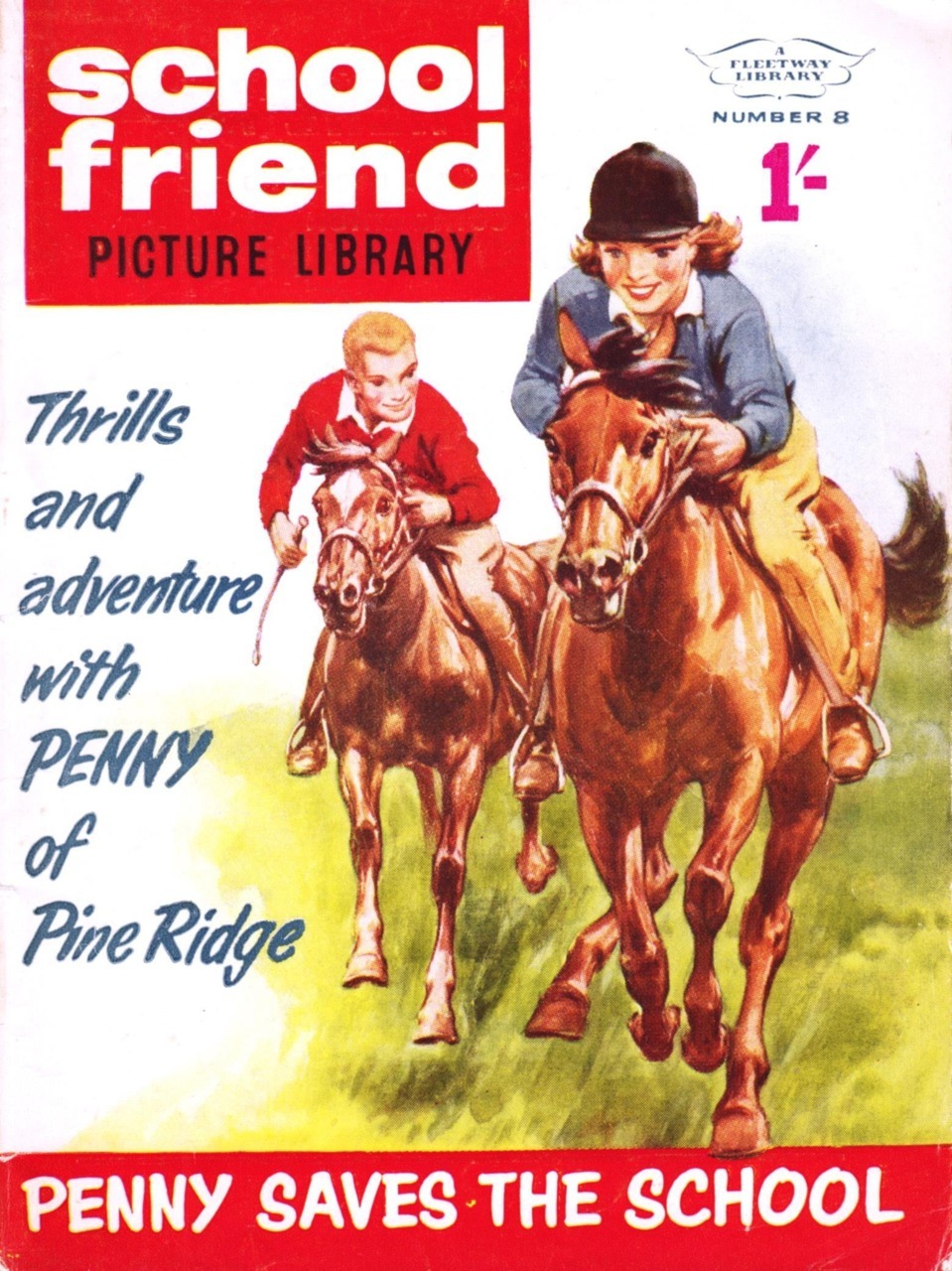 School Friend Picture Library #8 comic cover