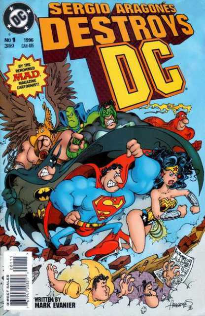 Sergio Aragones Destroys DC #1 comic cover