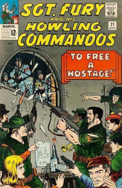 Sgt. Fury #21 comic cover