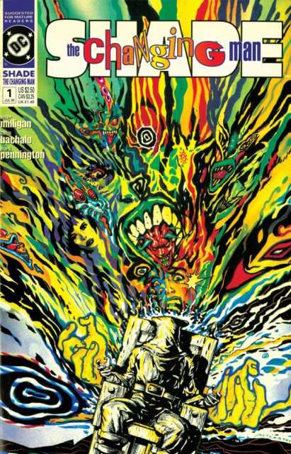 Shade The Changing Man V2 #1 comic cover