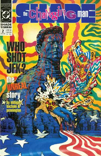 Shade The Changing Man V2 #2 comic cover