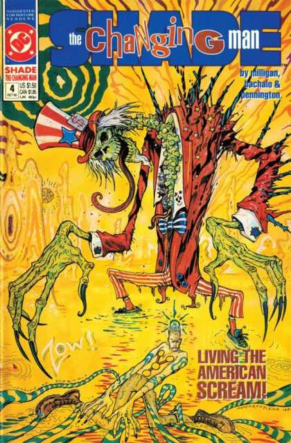 Shade The Changing Man V2 #4 comic cover